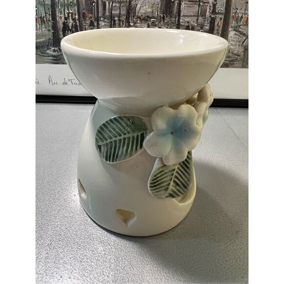 Blue Hibiscus Ceramic Wax Warmer - NWOT - Picture 9 of 11